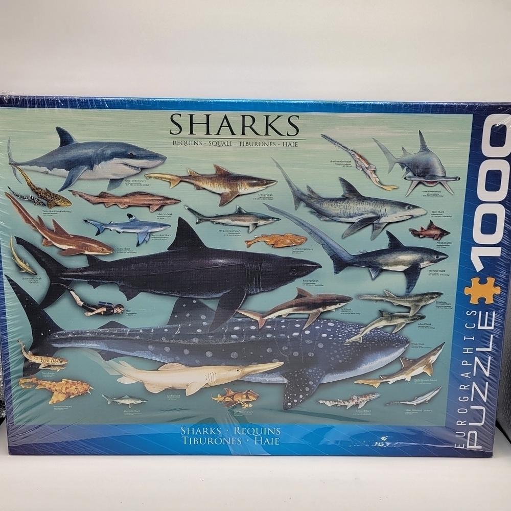 Eurographics Sharks 1000 Piece Puzzle